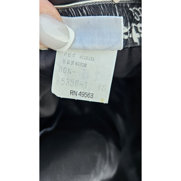 VTG 80s Victor Costa Gown Small 8 Black Velvet Strapless Sweetheart Maxi Dress - Picture 11 of 16